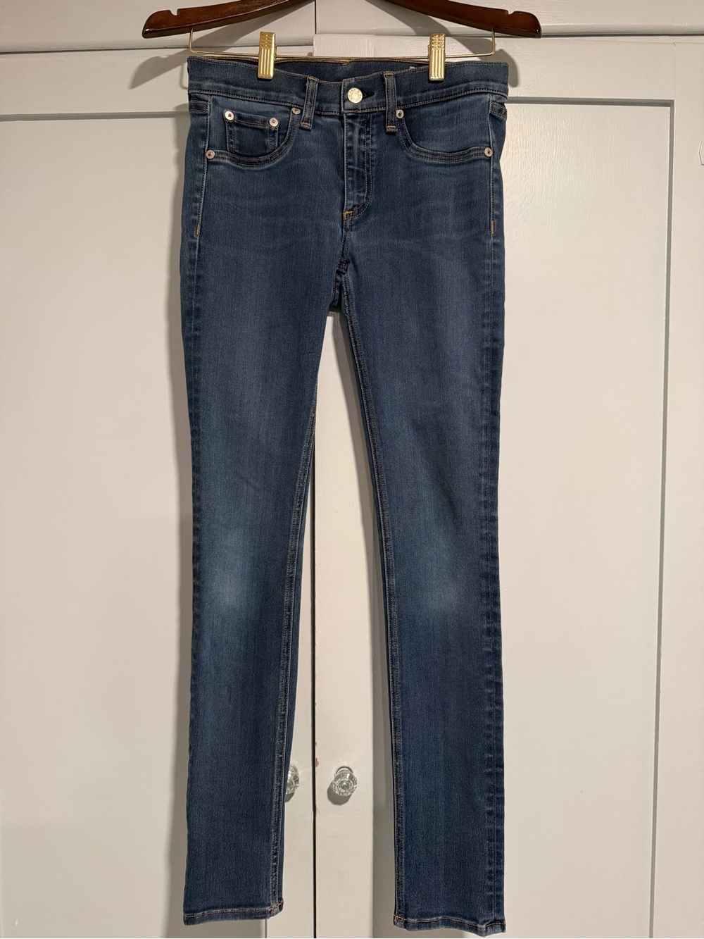 Rag & Bone Bedford Stretch Skinny Jeans, Size 27.